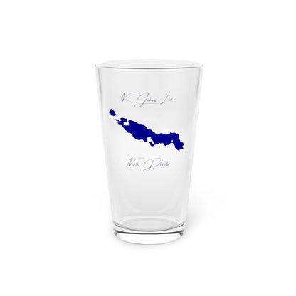 North  Dakota  New  Johns  Lake  16oz  Pint  Glass  front  position  view  from  front  16oz.webp