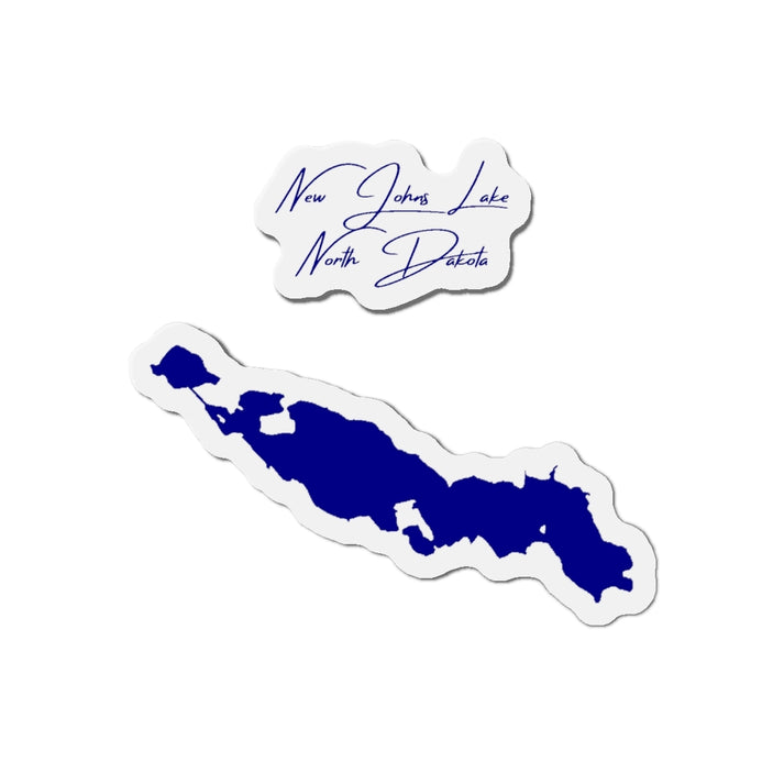 North  Dakota  New  Johns  Lake  Die  Cut  Magnet  front  position  view  from  front  4  x  4.webp