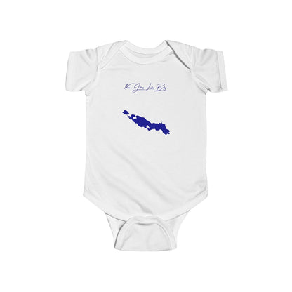 North  Dakota  New  Johns  Lake  Onesie  front  position  view  from  front  white.webp
