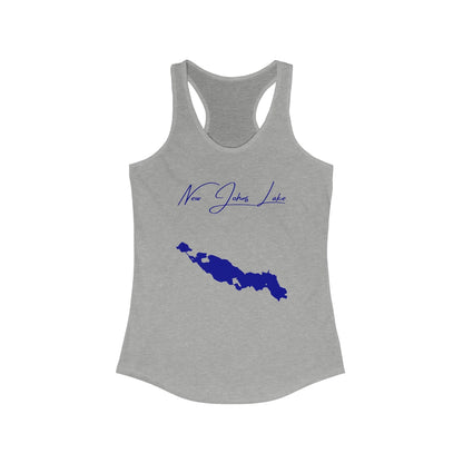 North  Dakota  New  Johns  Lake  Racerback-Tank  front  position  view  from  front  heather  grey.webp