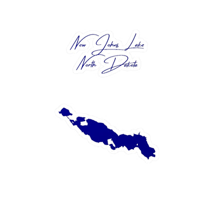 North  Dakota  New  Johns  Lake  Vinyl  Decal  other  position  view  from  front  4  x  6.webp