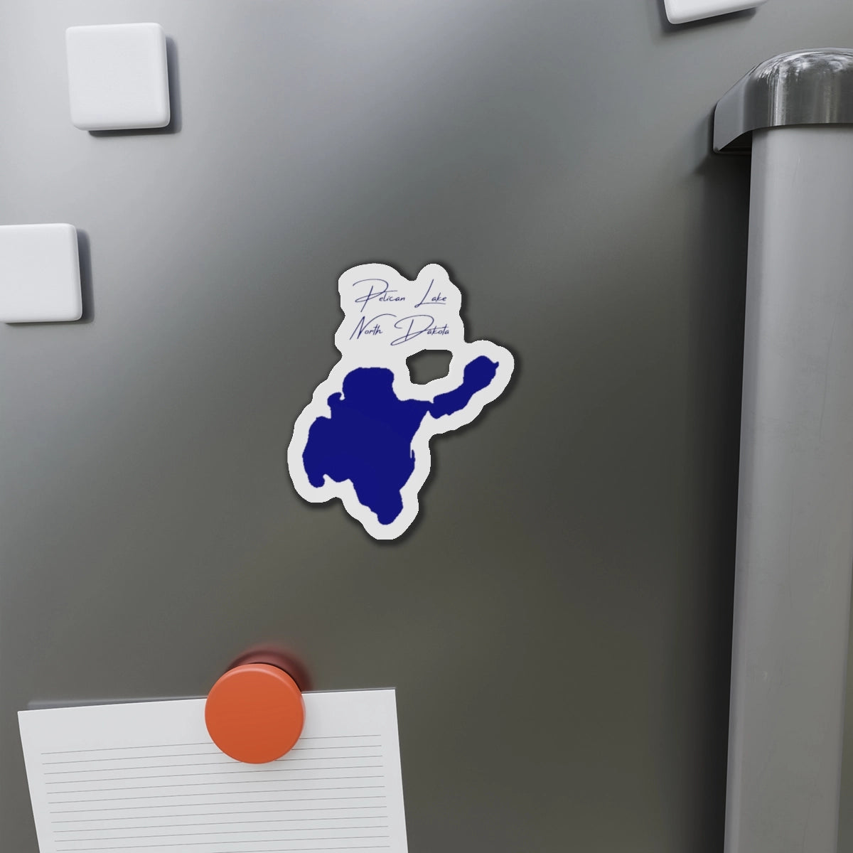 North  Dakota  Pelican  Lake  Die  Cut  Magnet  front  position  view  from  context-1  4  x  4.webp