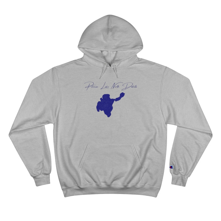 North  Dakota  Pelican  Lake  Hoodie  front  position  view  from  front  light  steel.webp
