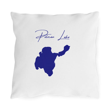 North  Dakota  Pelican  Lake  Outdoor  Pillow  front  position  view  from  front  16  x  16.webp