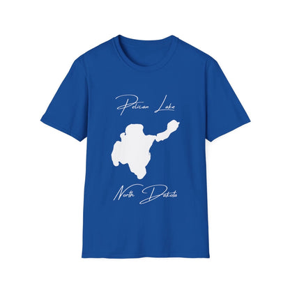 North  Dakota  Pelican  Lake  T-shirt  front  position  view  from  front  royal.webp
