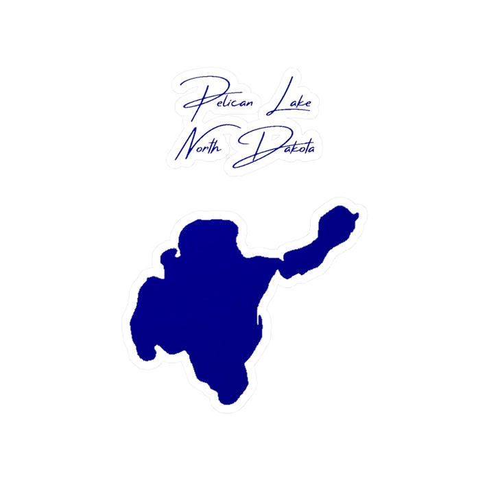 North  Dakota  Pelican  Lake  Vinyl  Decal  other  position  view  from  front  4  x  6.webp