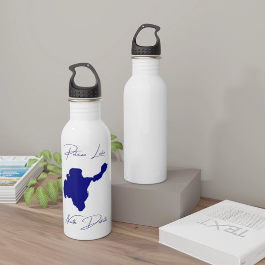 North  Dakota  Pelican  Lake  Water  bottle  other  position  view  from  context-2  white.webp