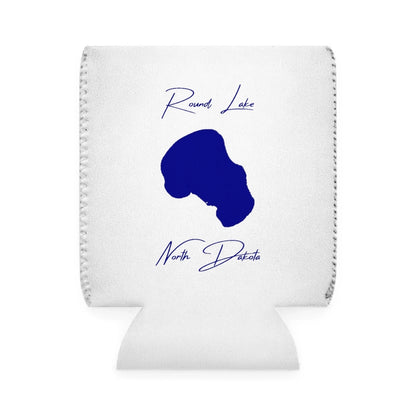 North  Dakota  Round  Lake  Can  Koozie  front  position  view  from  front-1  white.webp