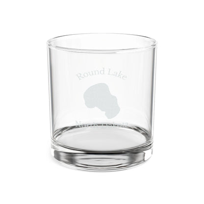 North  Dakota  Round  Lake  Engraved  Whiskey  Glass  other  position  view  from  front  10.5oz.webp