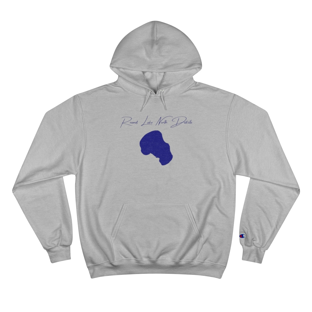 North  Dakota  Round  Lake  Hoodie  front  position  view  from  front  light  steel.webp