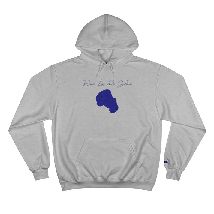 North  Dakota  Round  Lake  Hoodie  front  position  view  from  front  light  steel.webp