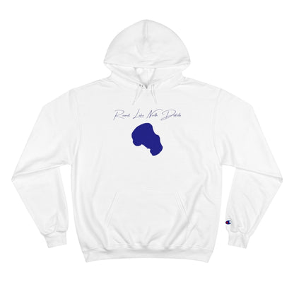North  Dakota  Round  Lake  Hoodie  front  position  view  from  front  white.webp