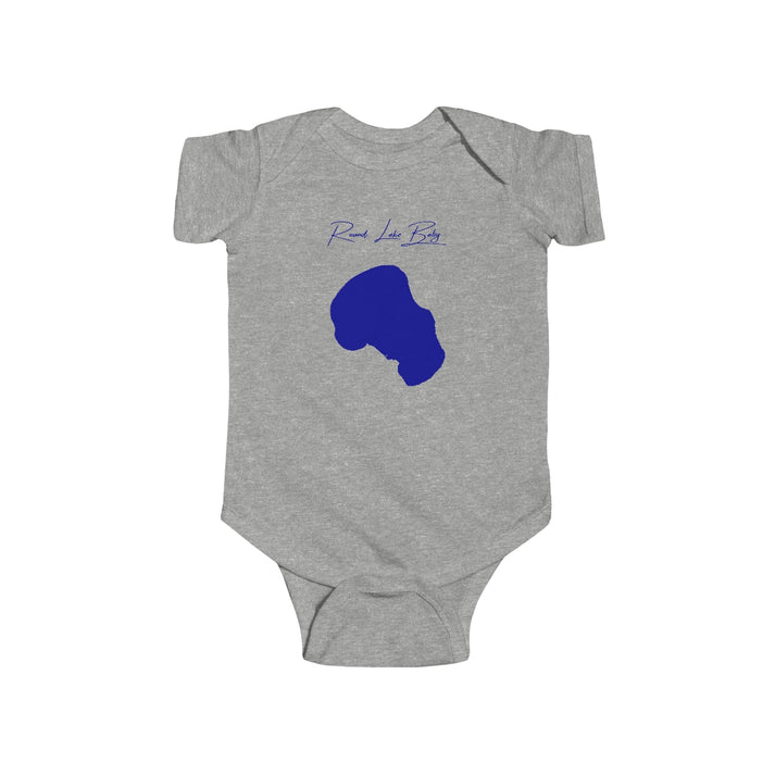 North  Dakota  Round  Lake  Onesie  front  position  view  from  front  heather.webp