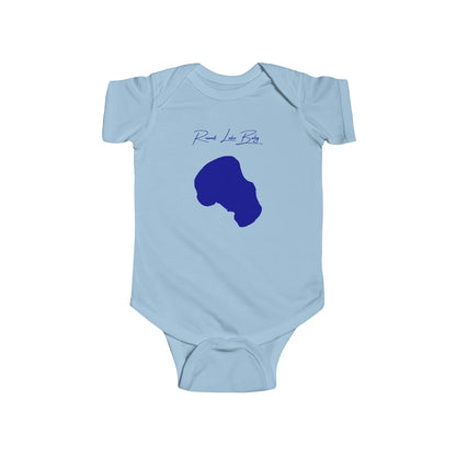 North  Dakota  Round  Lake  Onesie  front  position  view  from  front  light  blue.webp