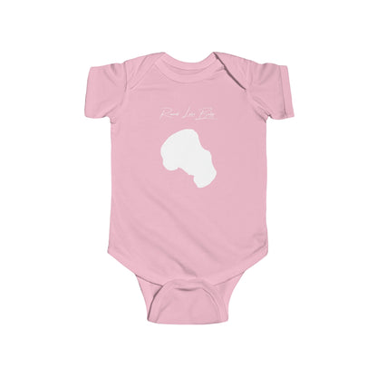 North  Dakota  Round  Lake  Onesie  front  position  view  from  front  pink.webp