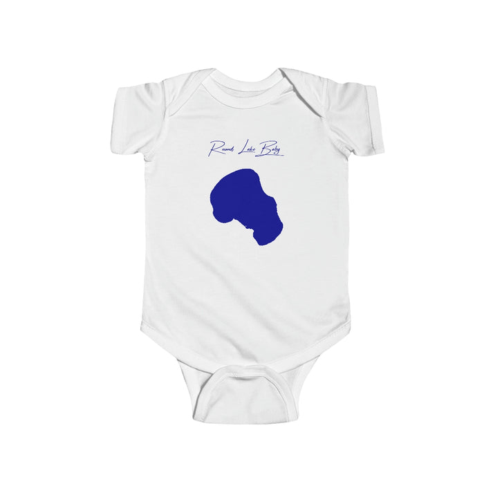 North  Dakota  Round  Lake  Onesie  front  position  view  from  front  white.webp