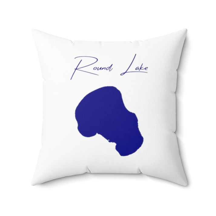 North  Dakota  Round  Lake  Pillow  front  position  view  from  back  20  x  20.webp