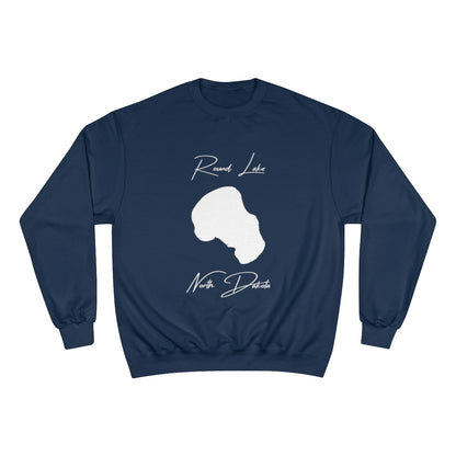 North  Dakota  Round  Lake  Sweatshirt  front  position  view  from  front  navy.webp