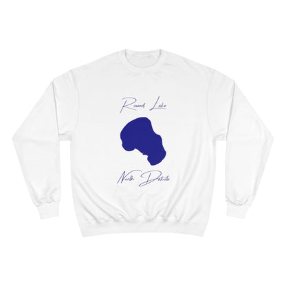 North  Dakota  Round  Lake  Sweatshirt  front  position  view  from  front  white.webp