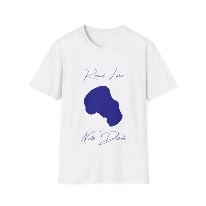 North  Dakota  Round  Lake  T-shirt  front  position  view  from  front  white.webp