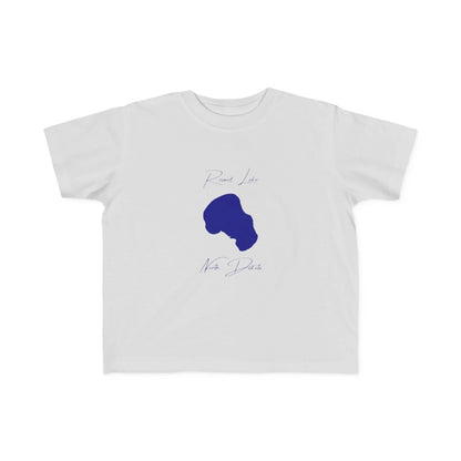 North  Dakota  Round  Lake  Toddler  T-shirt  front  position  view  from  front  silver.webp