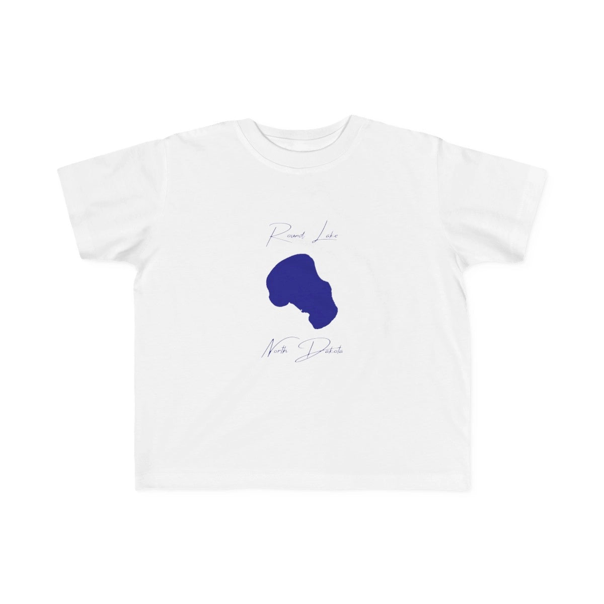 North  Dakota  Round  Lake  Toddler  T-shirt  front  position  view  from  front  white.webp