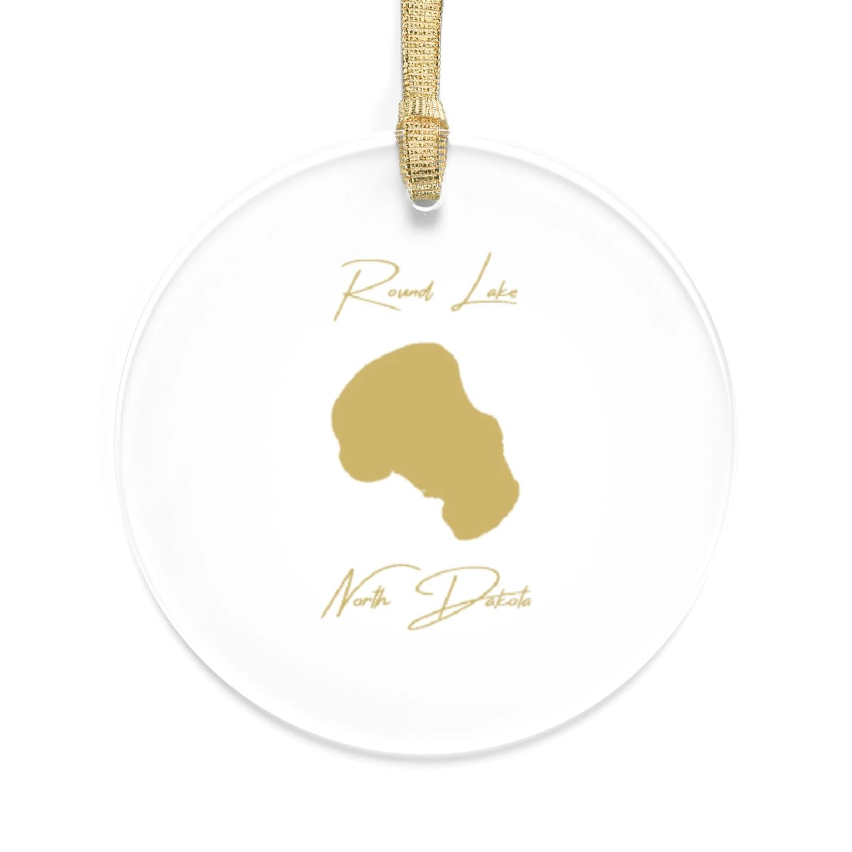 North  Dakota  Round  Lake  Tree  Ornament  other  position  view  from  front  round.webp