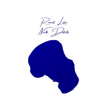 North  Dakota  Round  Lake  Vinyl  Decal  other  position  view  from  front  4  x  6.webp