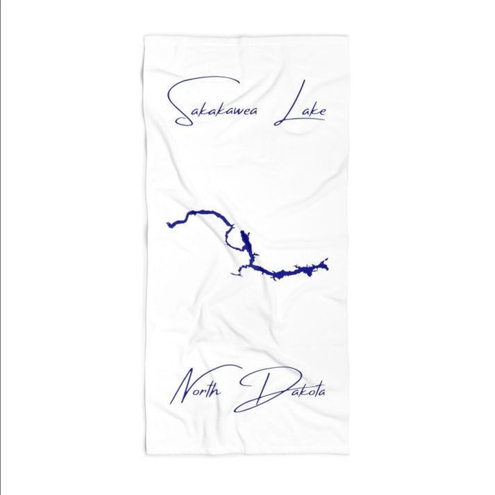 North  Dakota  Sakakawea  Lake  Beach  Towel  front  position  view  from  front  36  x  72.webp