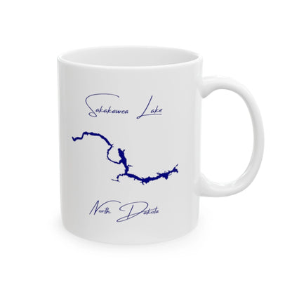 North  Dakota  Sakakawea  Lake  Ceramic  Mug  other  position  view  from  right  11oz.webp