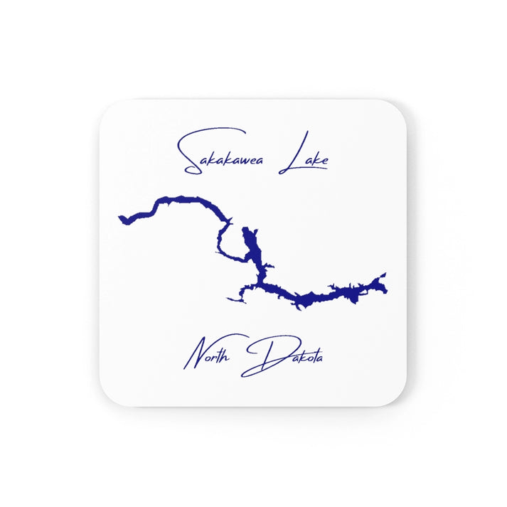 North  Dakota  Sakakawea  Lake  Coaster  Set  front  position  view  from  front  3.75  x  3.75.webp
