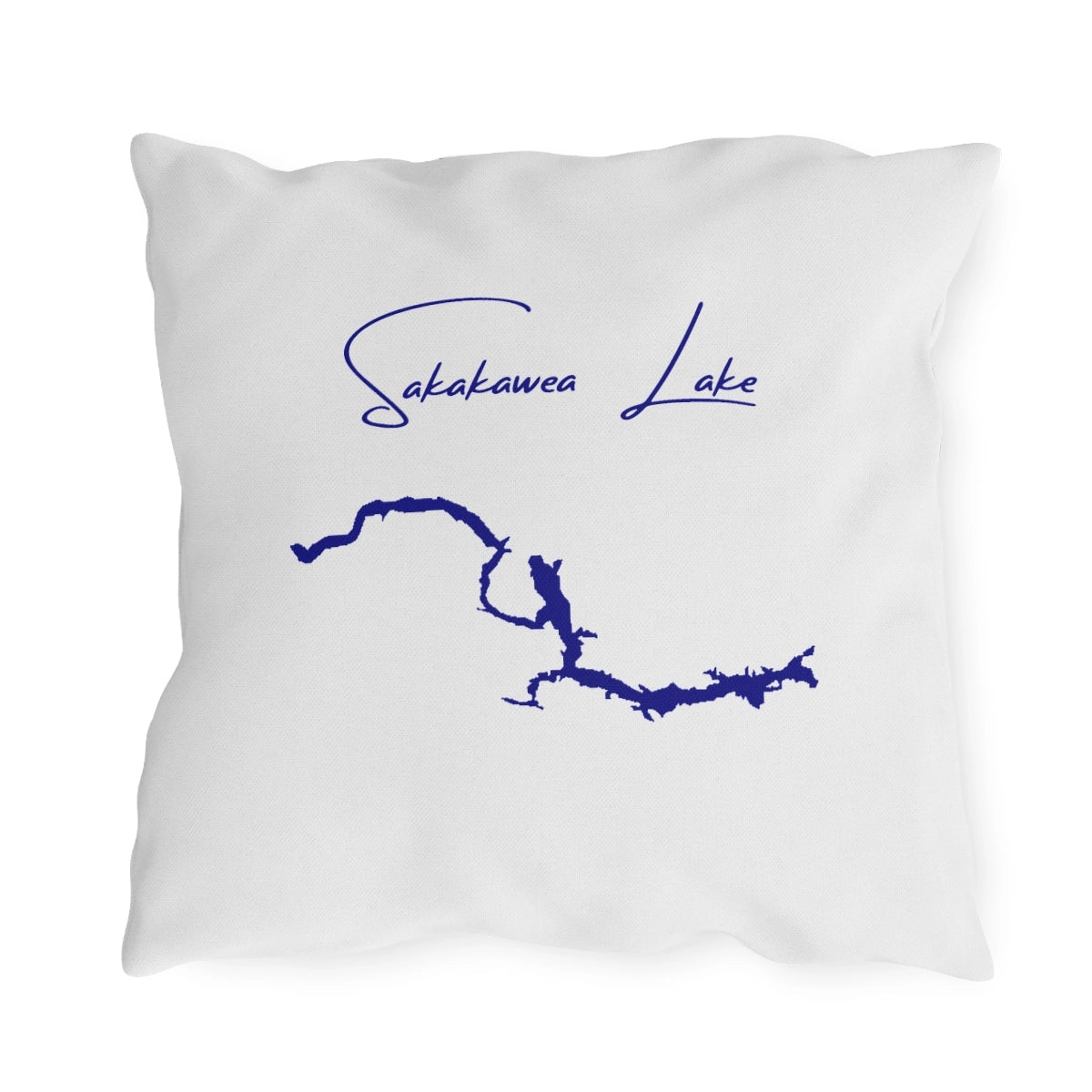 North  Dakota  Sakakawea  Lake  Outdoor  Pillow  back  position  view  from  back  18  x  18.webp