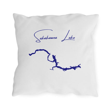 North  Dakota  Sakakawea  Lake  Outdoor  Pillow  back  position  view  from  back  18  x  18.webp