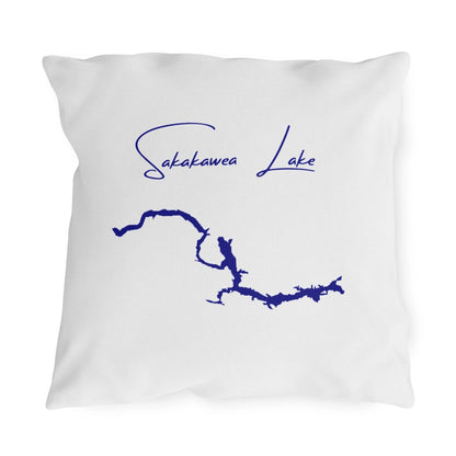 North  Dakota  Sakakawea  Lake  Outdoor  Pillow  front  position  view  from  front  18  x  18.webp