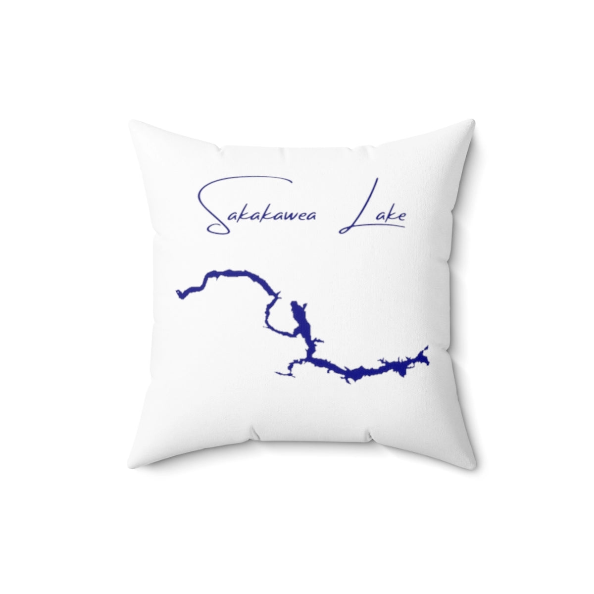 North  Dakota  Sakakawea  Lake  Pillow  front  position  view  from  front  16  x  16.webp
