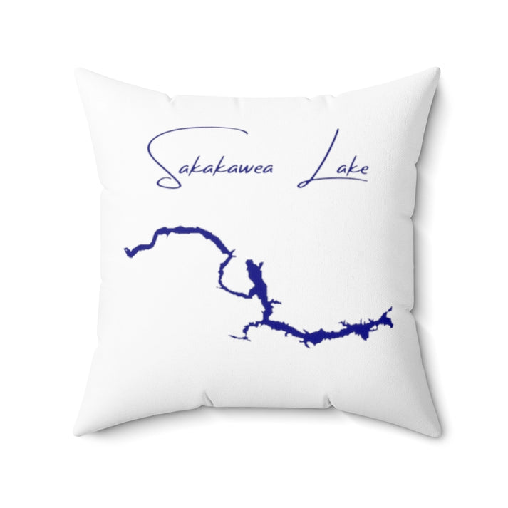 North  Dakota  Sakakawea  Lake  Pillow  front  position  view  from  front  20  x  20.webp