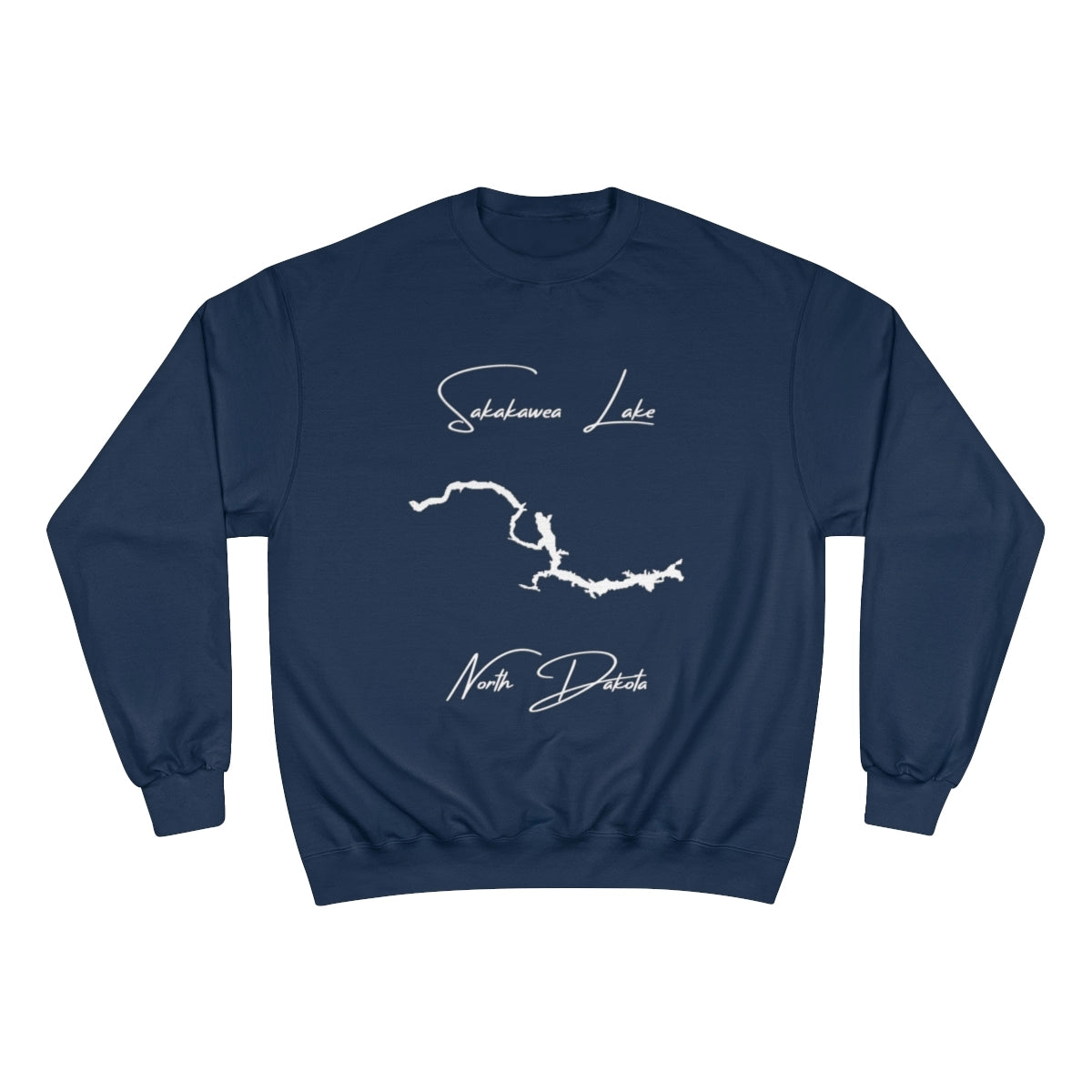 North  Dakota  Sakakawea  Lake  Sweatshirt  front  position  view  from  front  navy.webp