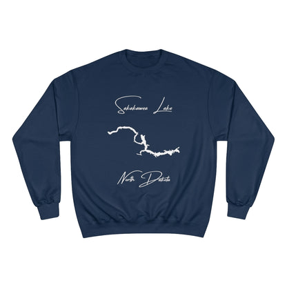 North  Dakota  Sakakawea  Lake  Sweatshirt  front  position  view  from  front  navy.webp