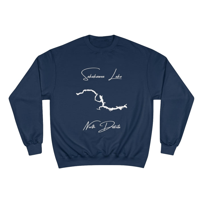 North  Dakota  Sakakawea  Lake  Sweatshirt  front  position  view  from  front  navy.webp
