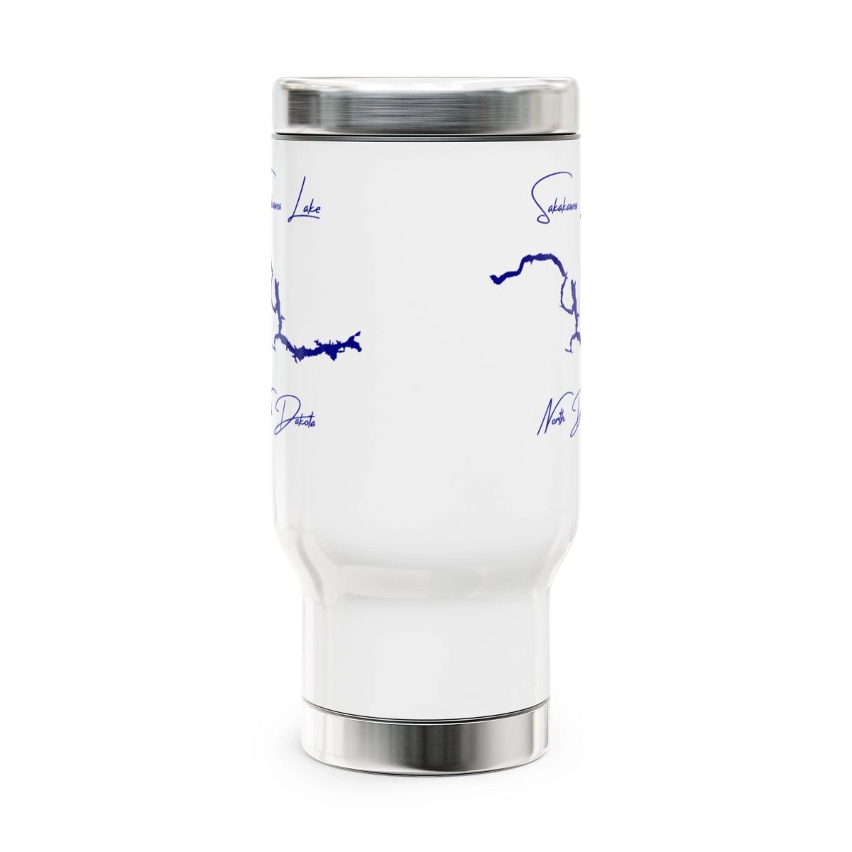 North  Dakota  Sakakawea  Lake  Travel  Mug  other  position  view  from  front  14oz.webp