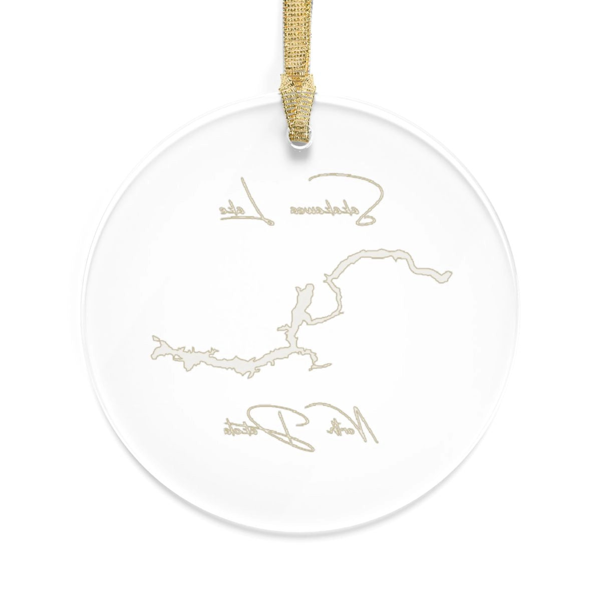 North  Dakota  Sakakawea  Lake  Tree  Ornament  other  position  view  from  back  round.webp