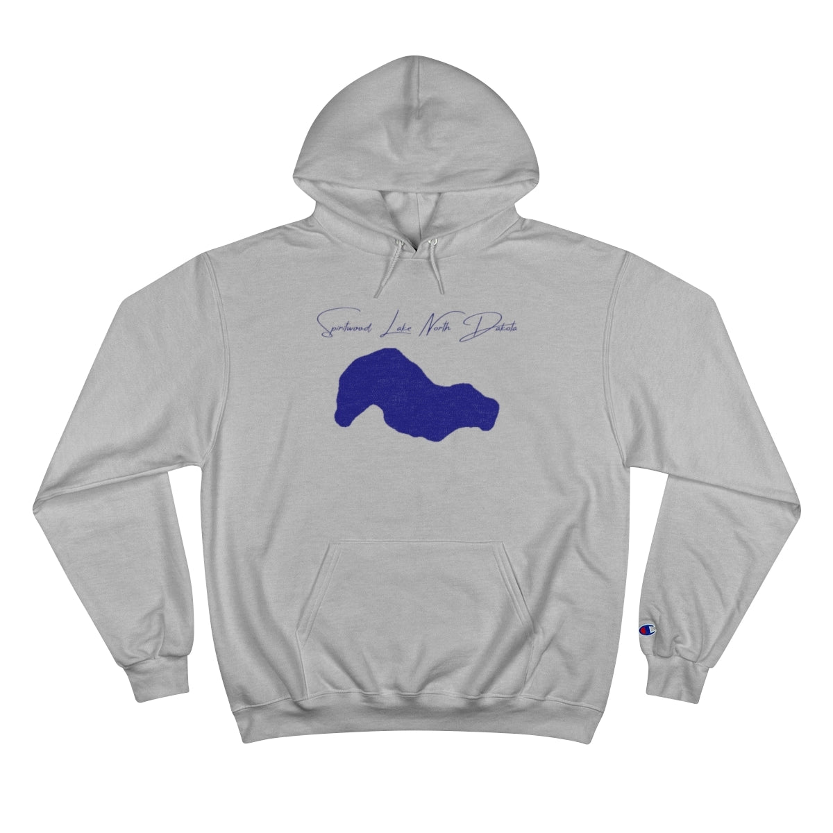 North  Dakota  Spiritwood  Lake  Hoodie  front  position  view  from  front  light  steel.webp