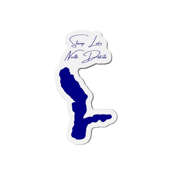 North  Dakota  Stump  Lake  Die  Cut  Magnet  front  position  view  from  front  4  x  4.webp