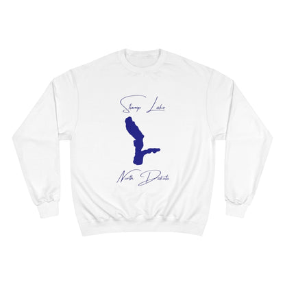 North  Dakota  Stump  Lake  Sweatshirt  front  position  view  from  front  white.webp