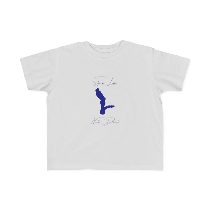North  Dakota  Stump  Lake  Toddler  T-shirt  front  position  view  from  front  silver.webp