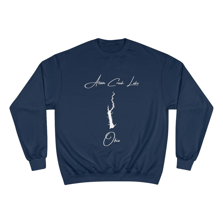 Ohio  Alum  Creek  Lake  Sweatshirt  front  position  view  from  front  navy.webp