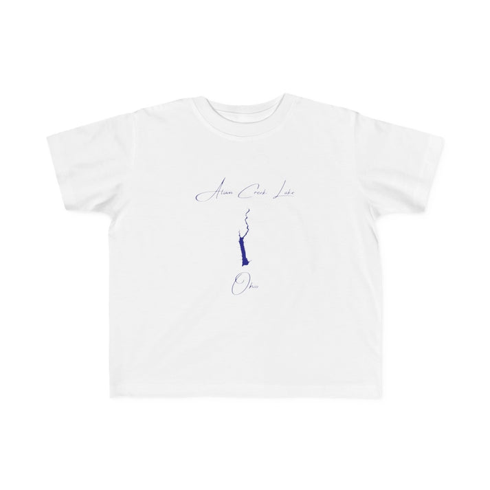 Ohio  Alum  Creek  Lake  Toddler  T-shirt  front  position  view  from  front  white.webp