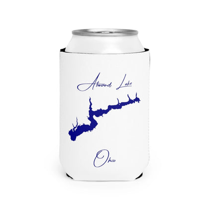 Ohio  Atwood  Lake  Can  Koozie  front  position  view  from  front-2  white.webp