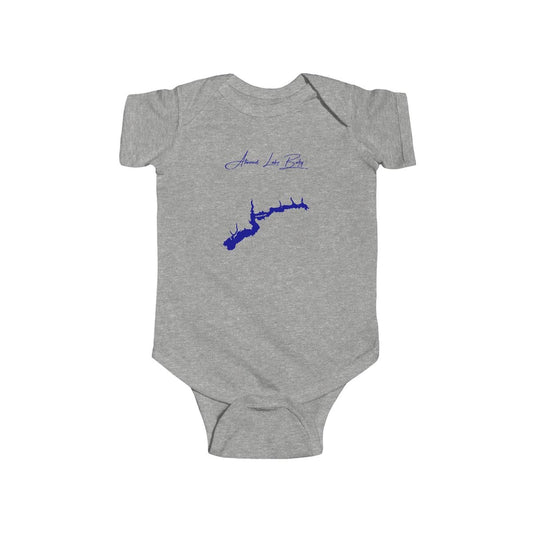 Ohio  Atwood  Lake  Onesie  front  position  view  from  front  heather.webp