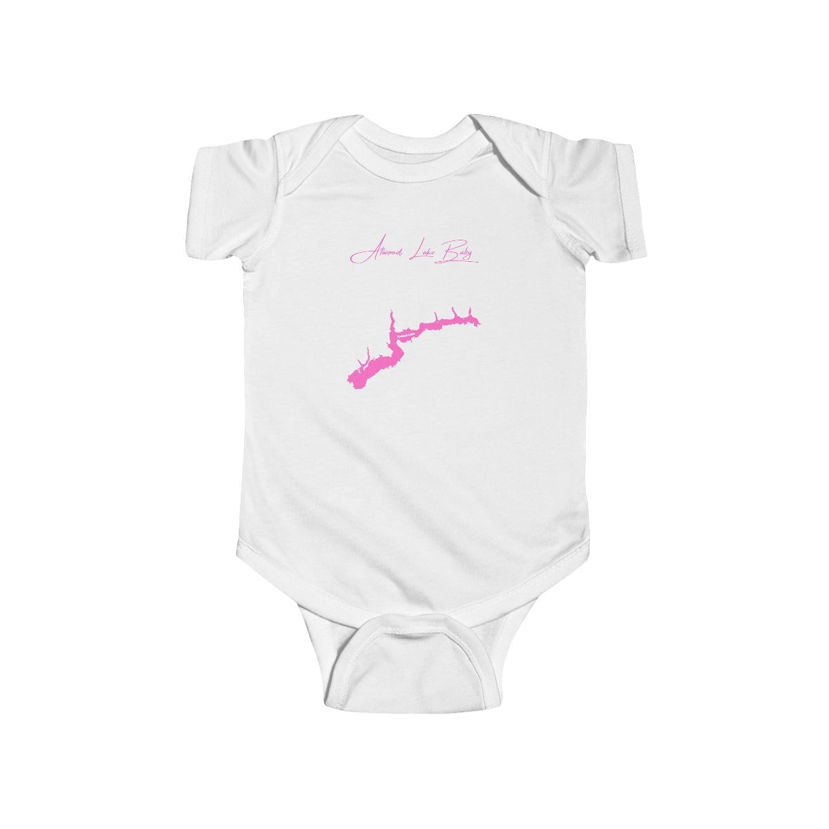Ohio  Atwood  Lake  Onesie  front  position  view  from  front  white.webp